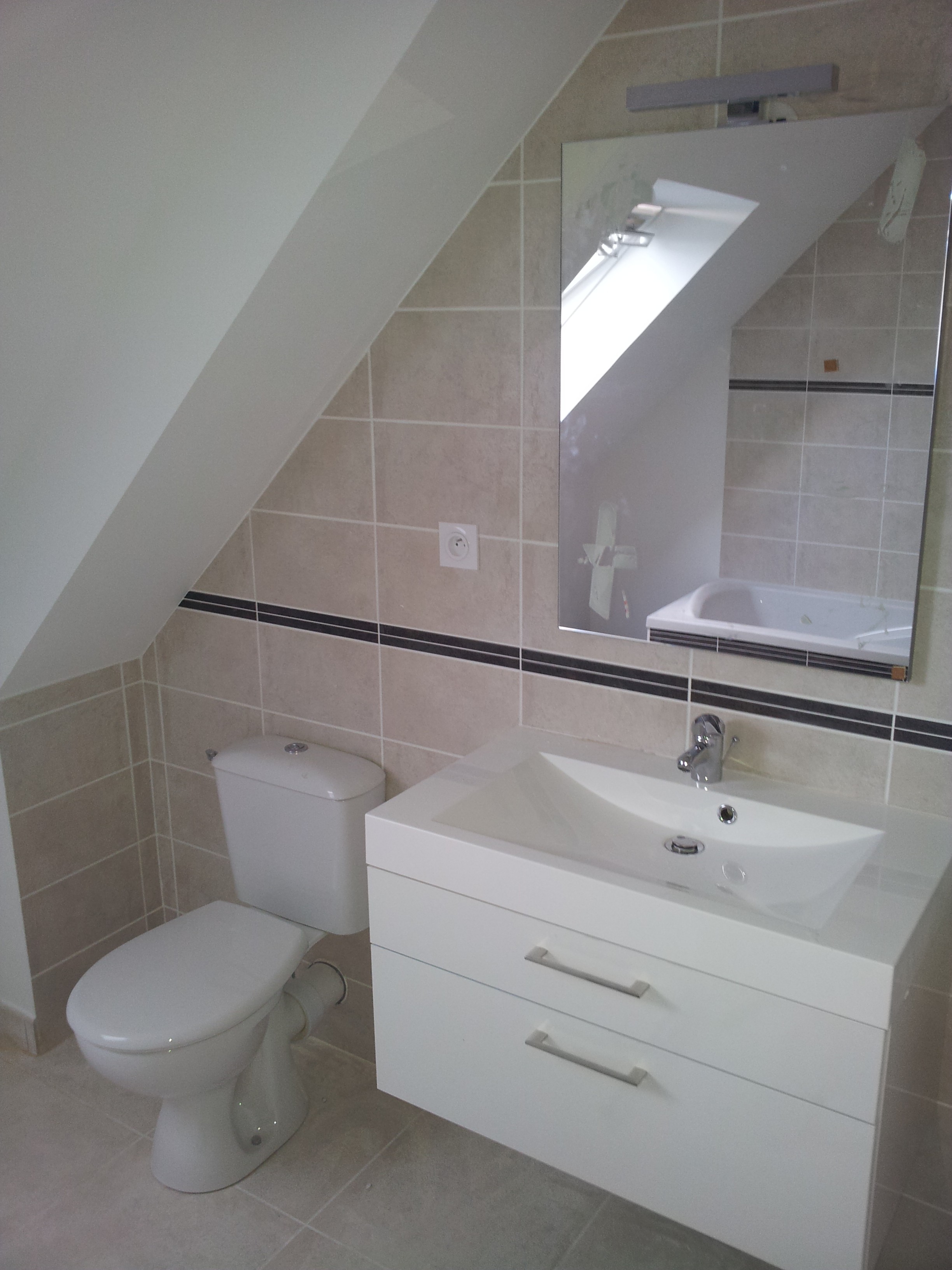 Faience sous pente